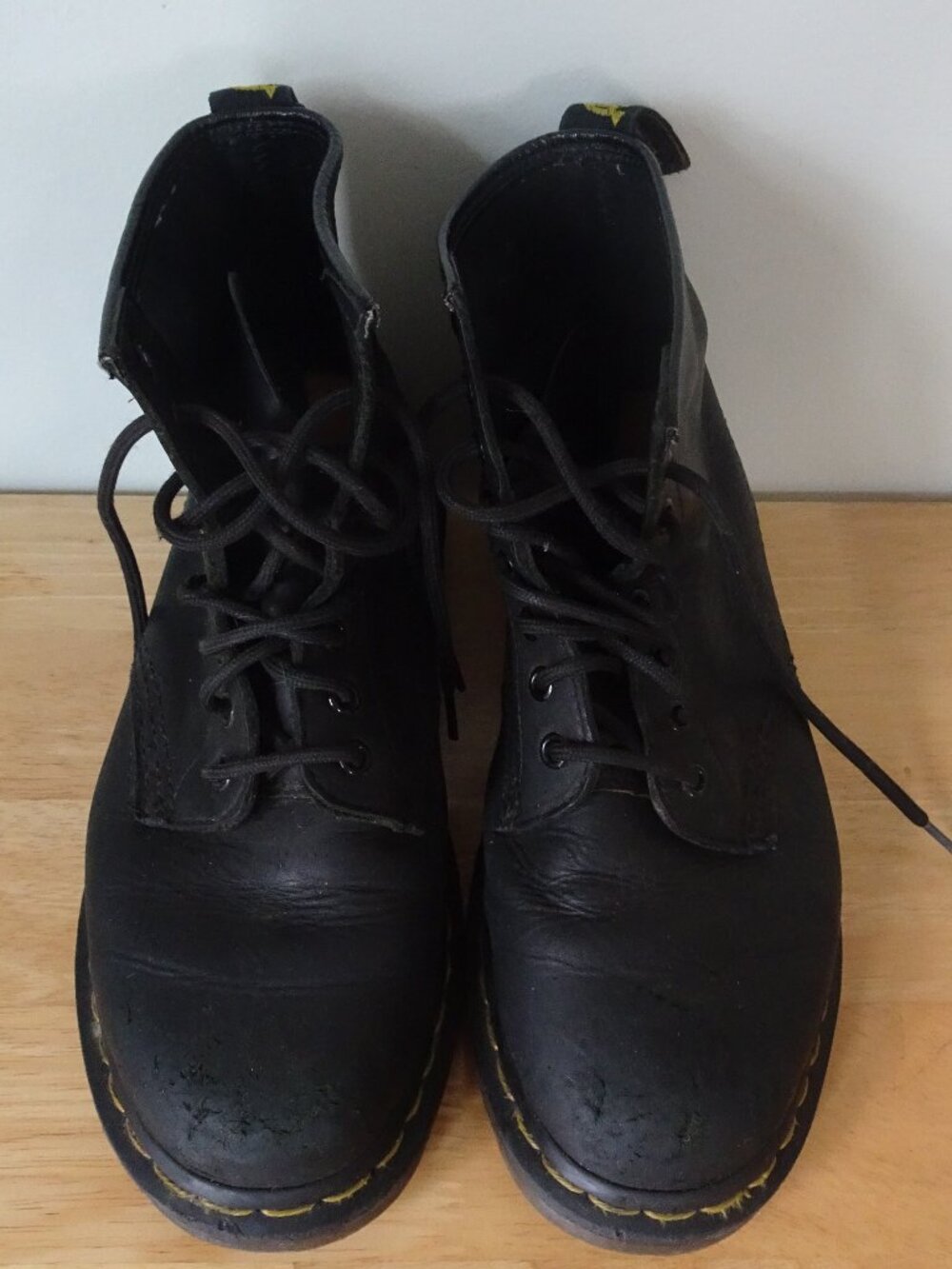 Dr. Martens 1460 Pascal Virginia Black Leather Lace-Up Boot Men's 7